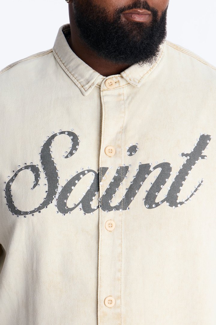 Saint Blaze Button Up Shirt - Tan