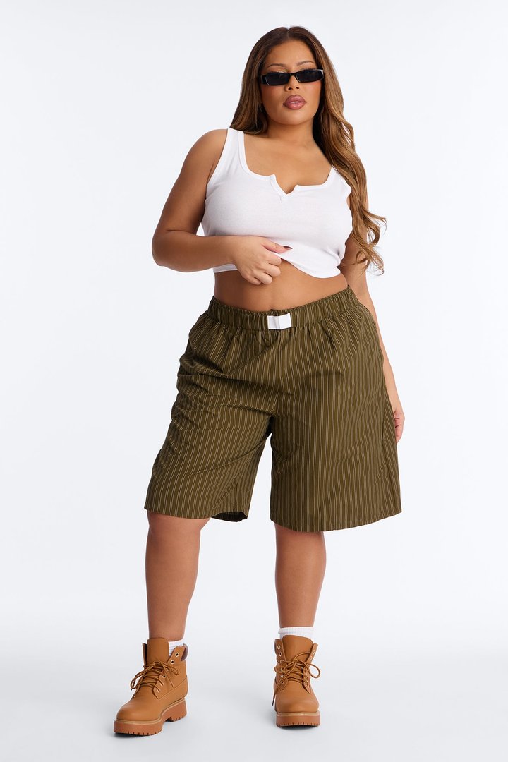 Leah Ribbed Tank Top - White