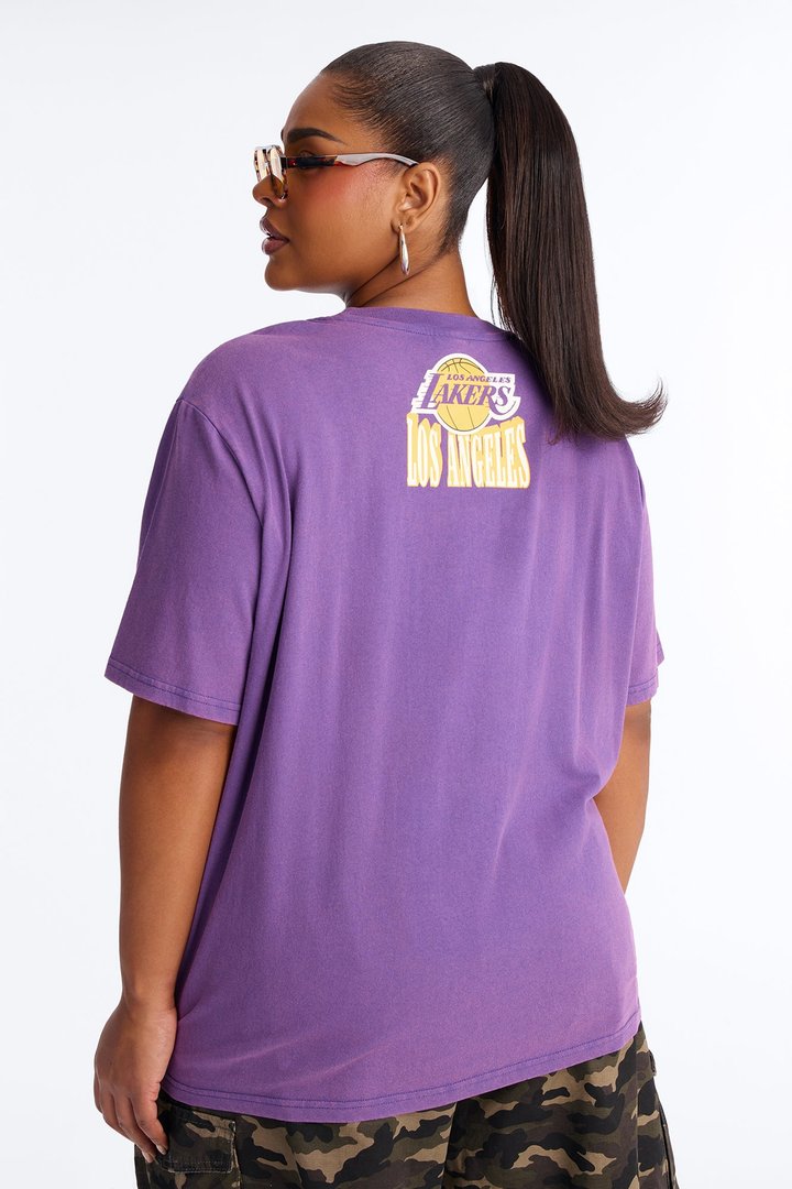NBA LA Lakers Washed Oversized Tee - Purple