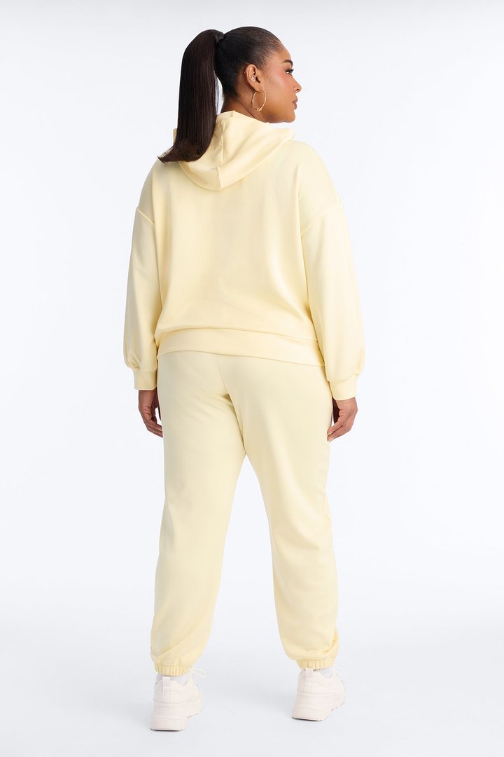 Sophia Scuba Zip Up Jogger Set - Yellow