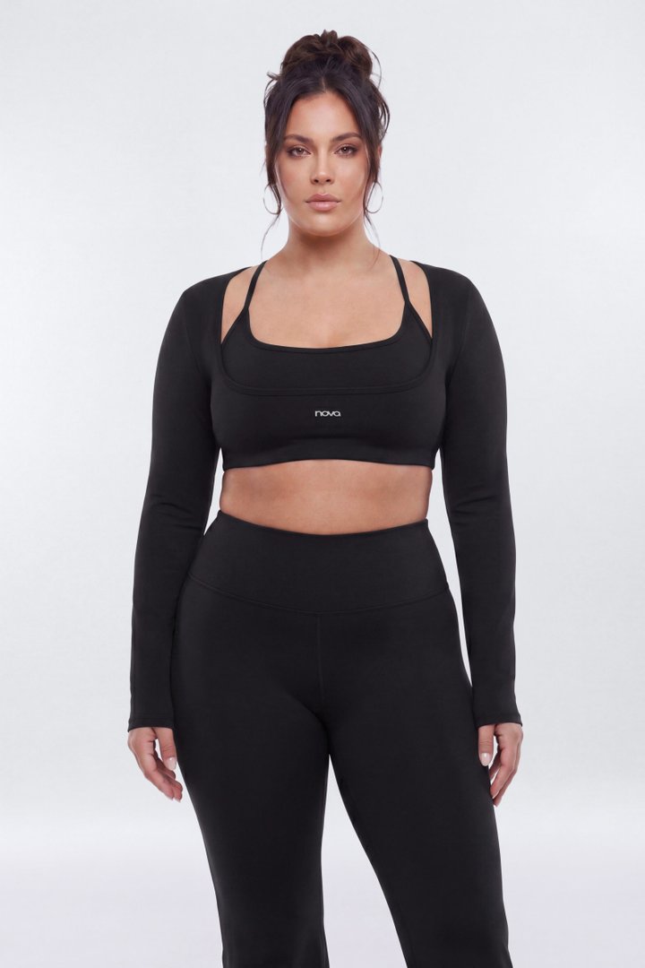 ProStretch™ Long Sleeve Sports Top - Black