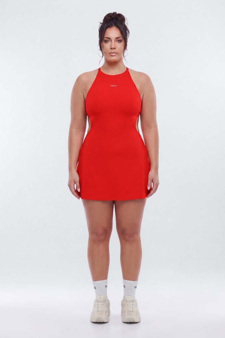 ProStretch™ Open Back Sports Dress - Red
