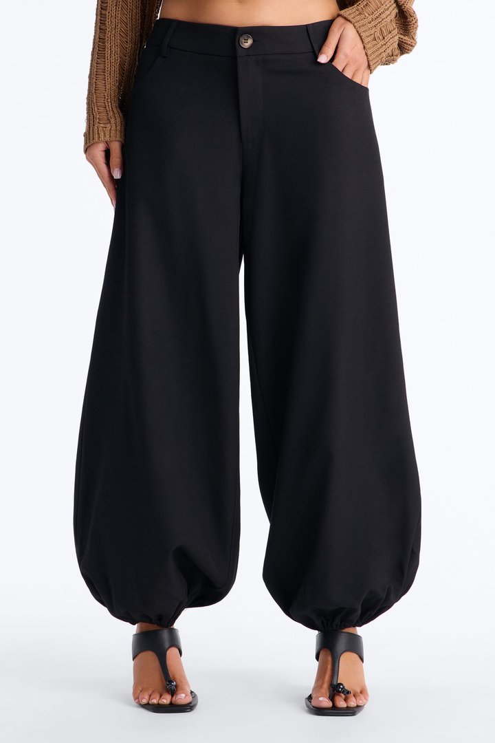Rosalie Low Rise Trouser Jogger Pant 28″ - Black