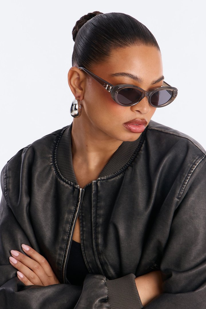Midtown Round Sunglasses - Grey