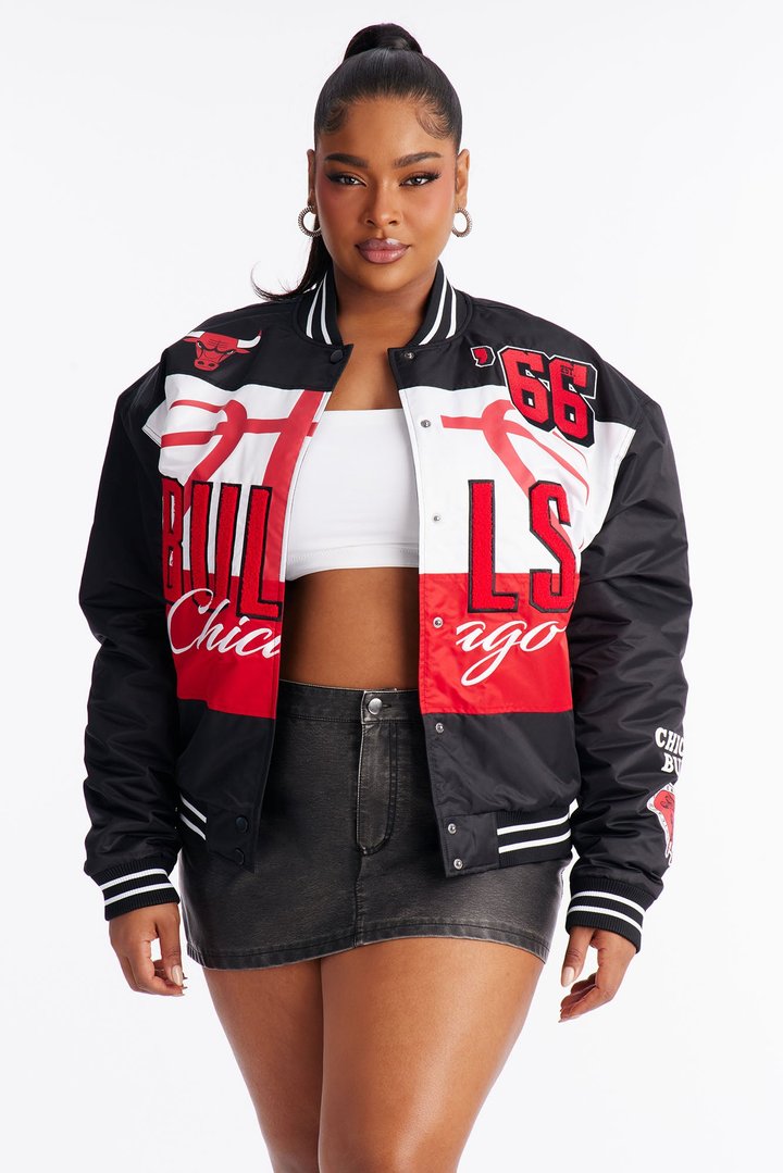 NBA Chicago Bulls Twill Jacket - Black