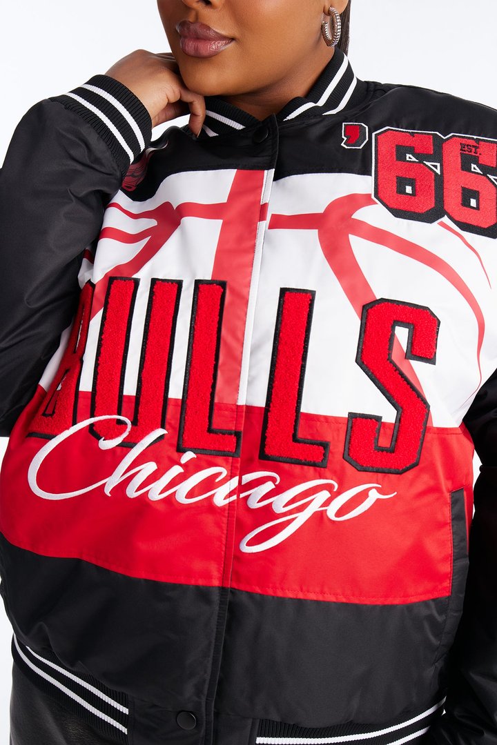NBA Chicago Bulls Twill Jacket - Black