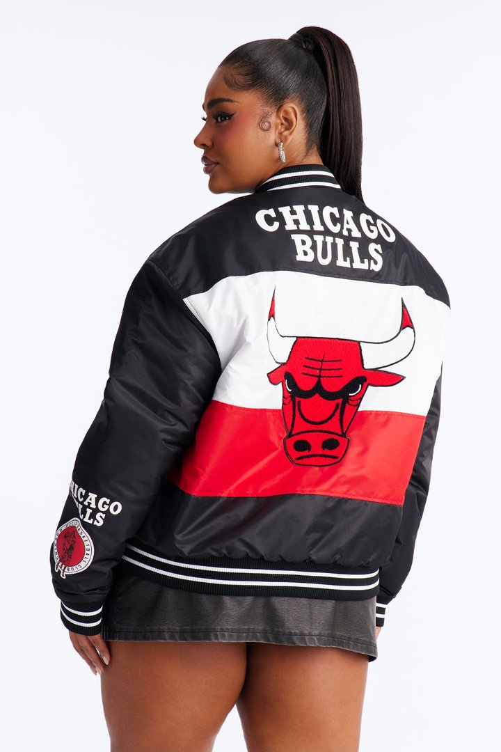 NBA Chicago Bulls Twill Jacket - Black