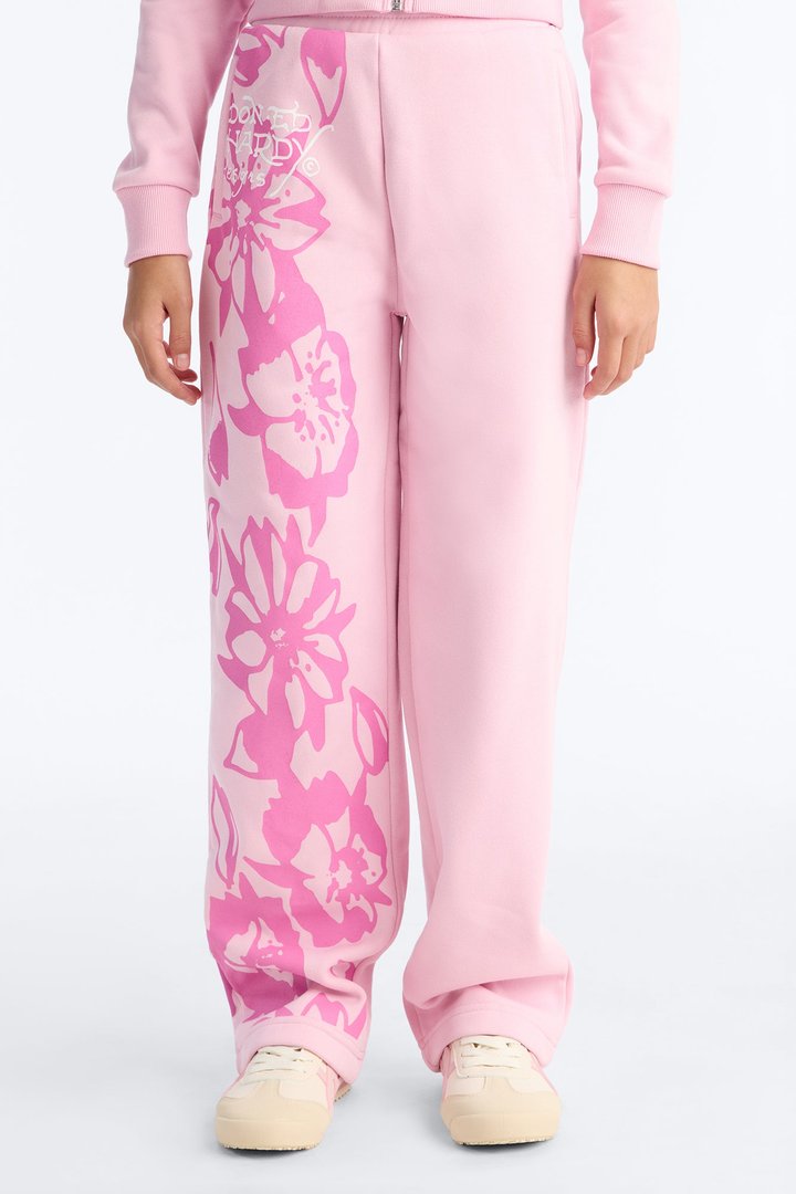 Mini Ed Hardy Floral Fleece Pants - Pink