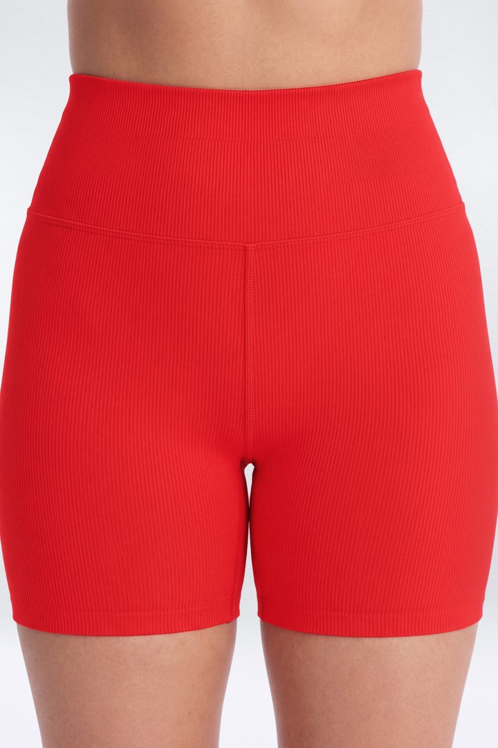 SeamlessLift™ 5″ High Rise Biker Short - Red