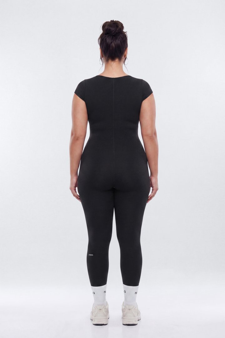 ProStretch™ 25″ Cap Sleeve Jumpsuit - Black