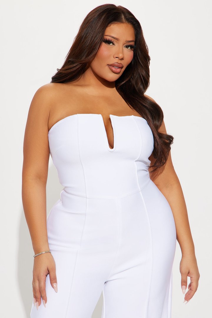 Someone To You Bandage Jumpsuit - White