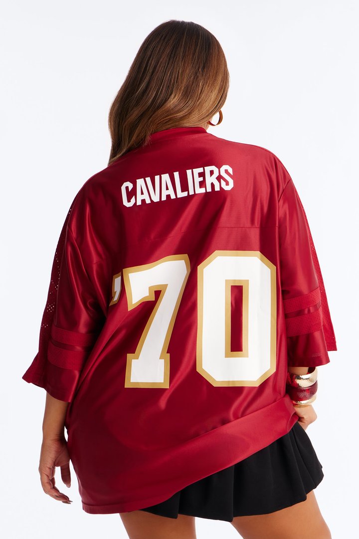 NBA Cavaliers Oversized Mesh Tee - Wine