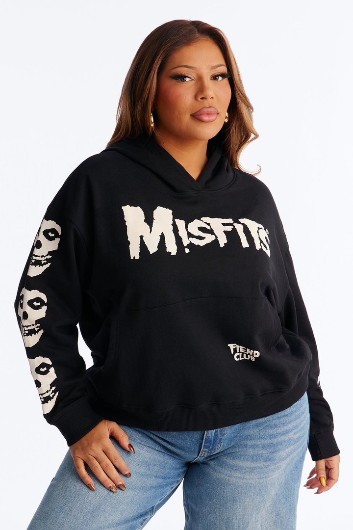 Misfits Skull Hoodie - Black
