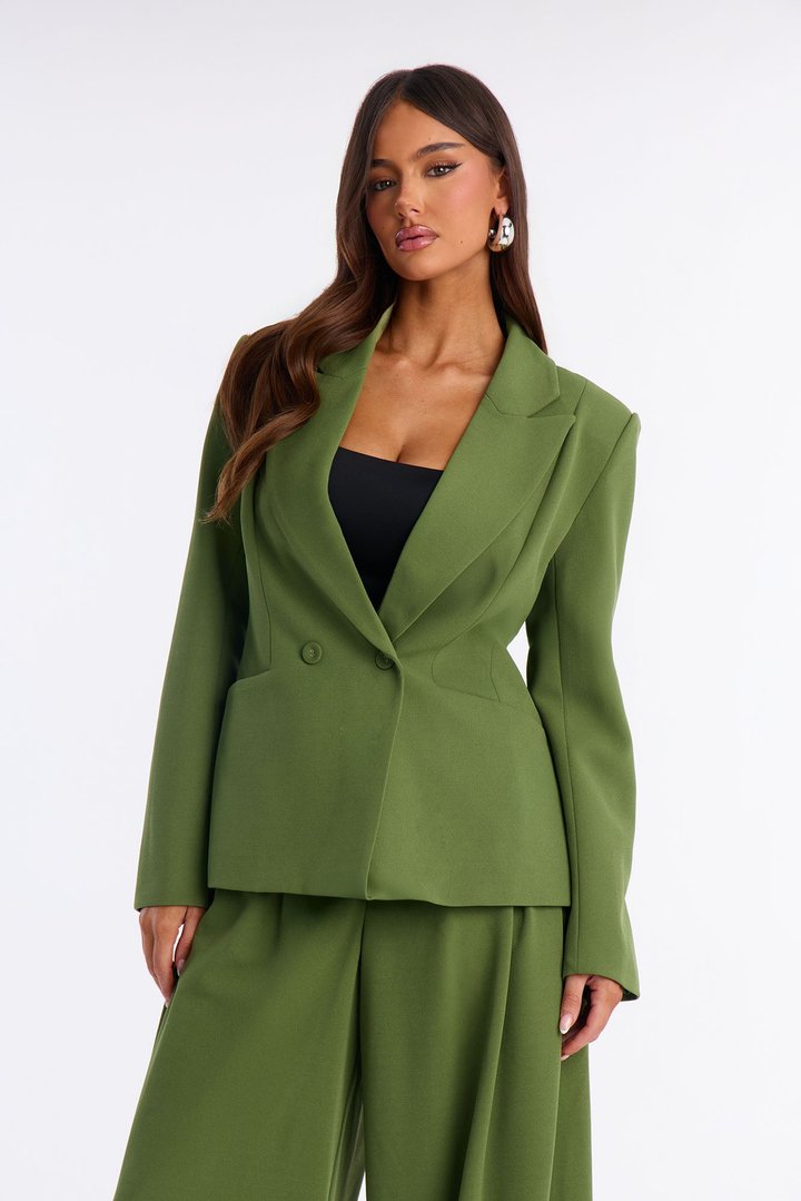 Charlie Fitted Blazer - Green