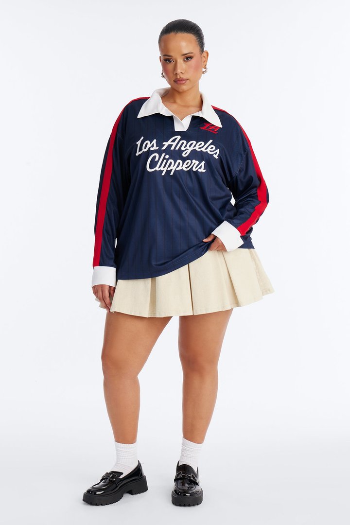 NBA LA Clippers Long Sleeve Top - Navy