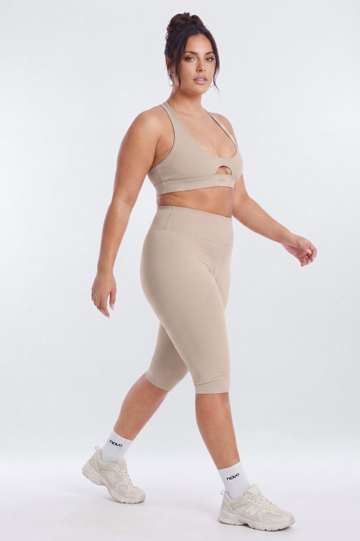 ButterSoft X Back Sports Bra - Stone