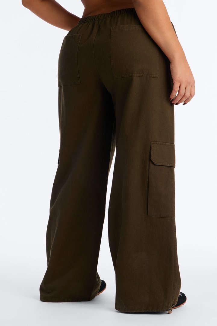 Josie Lyocell Cargo Jogger Pant 31″ - Military Green