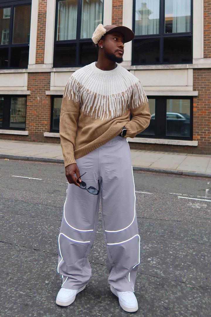 Radiant Crewneck Sweater - Brown Combo