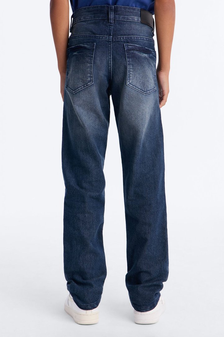 Mini Never Look Back Fray Jeans - Medium Wash