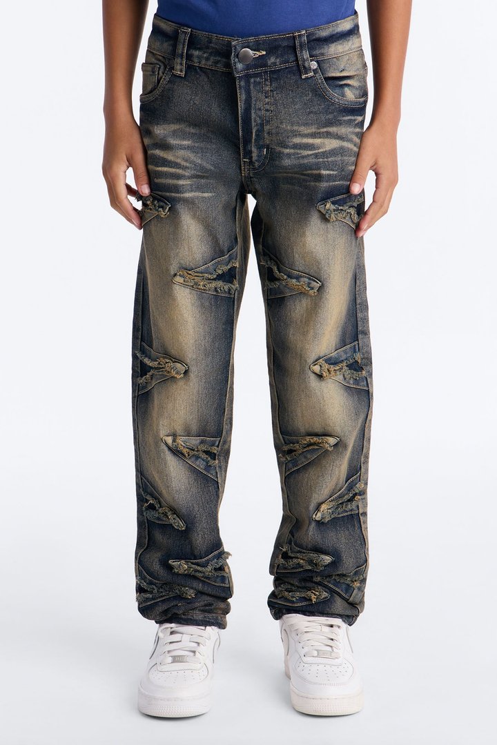 Mini Looking Forward Fray Jeans - Vintage Wash