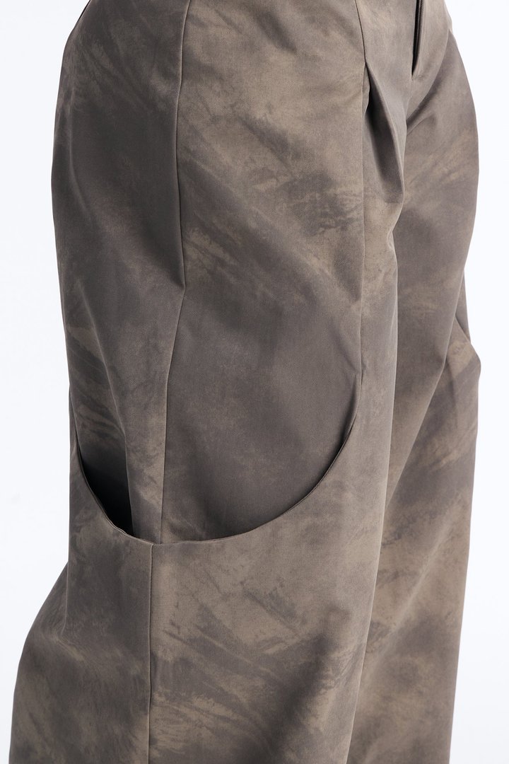 Soraya Wide Leg Pleated Pant - Grey