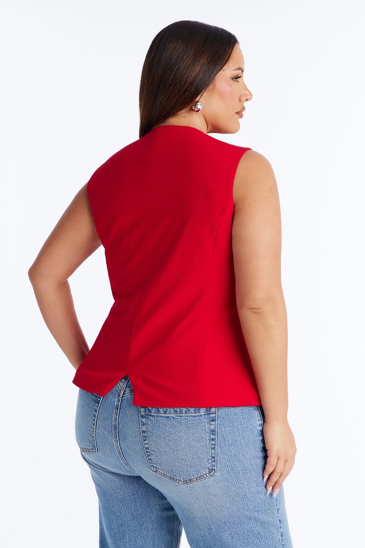 Paloma Business Vest - Red