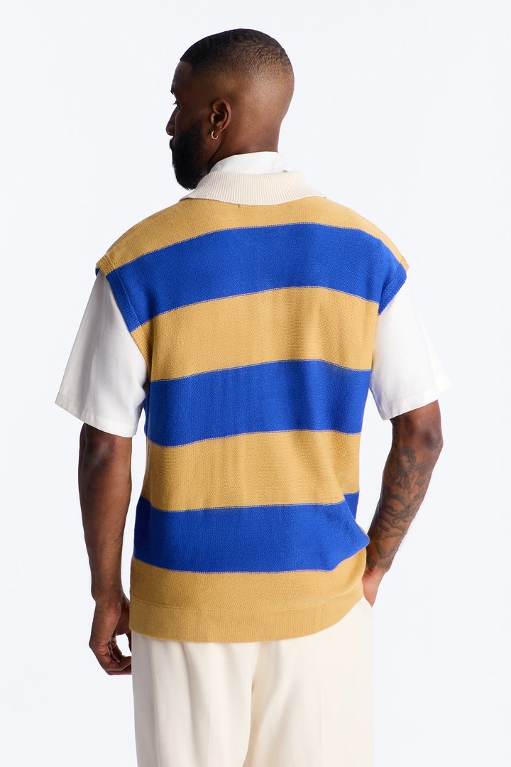 Ivy Sweater Polo - Blue