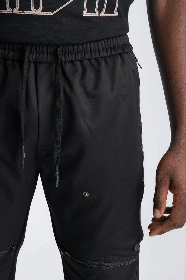 Slim Vector Deploy Zip Pant - Black