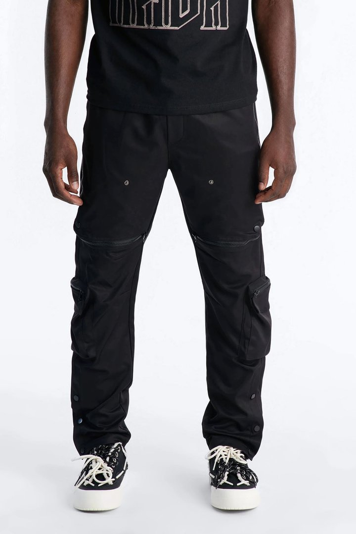 Slim Vector Deploy Zip Pant - Black