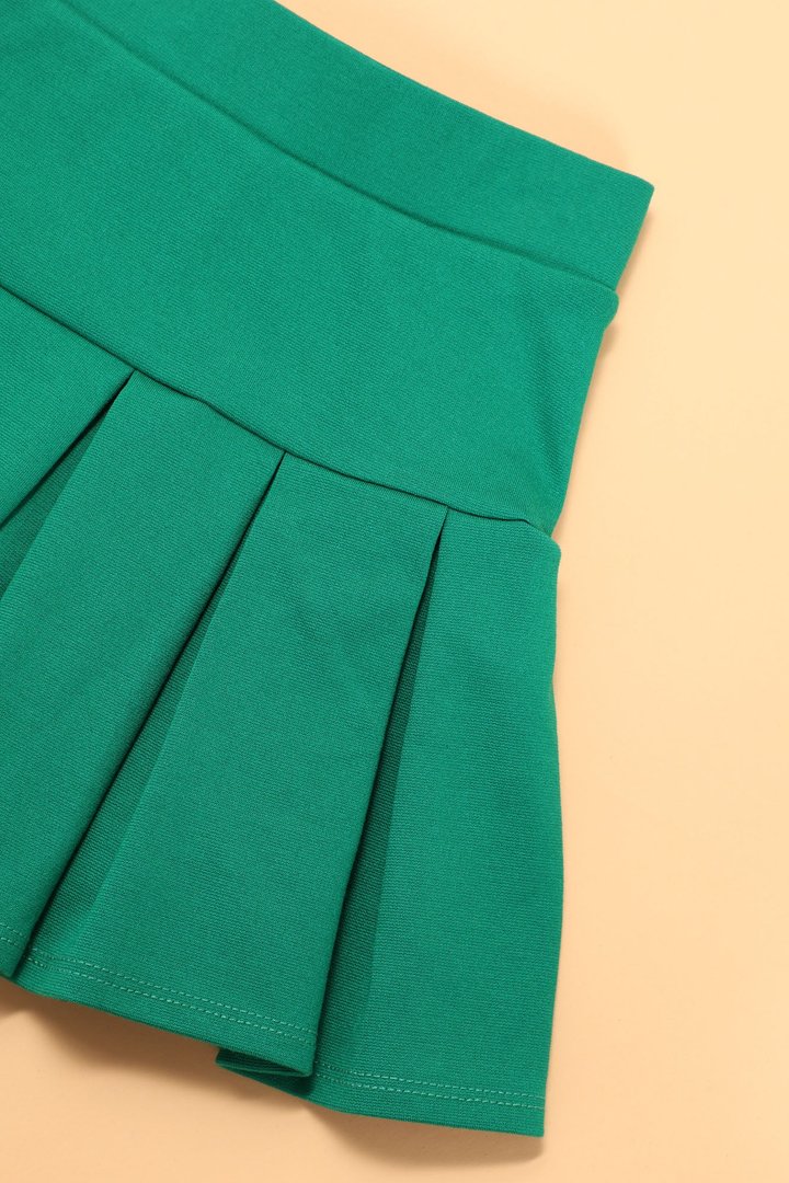 Mini Good Girl Pleated Skirt - Kelly Green