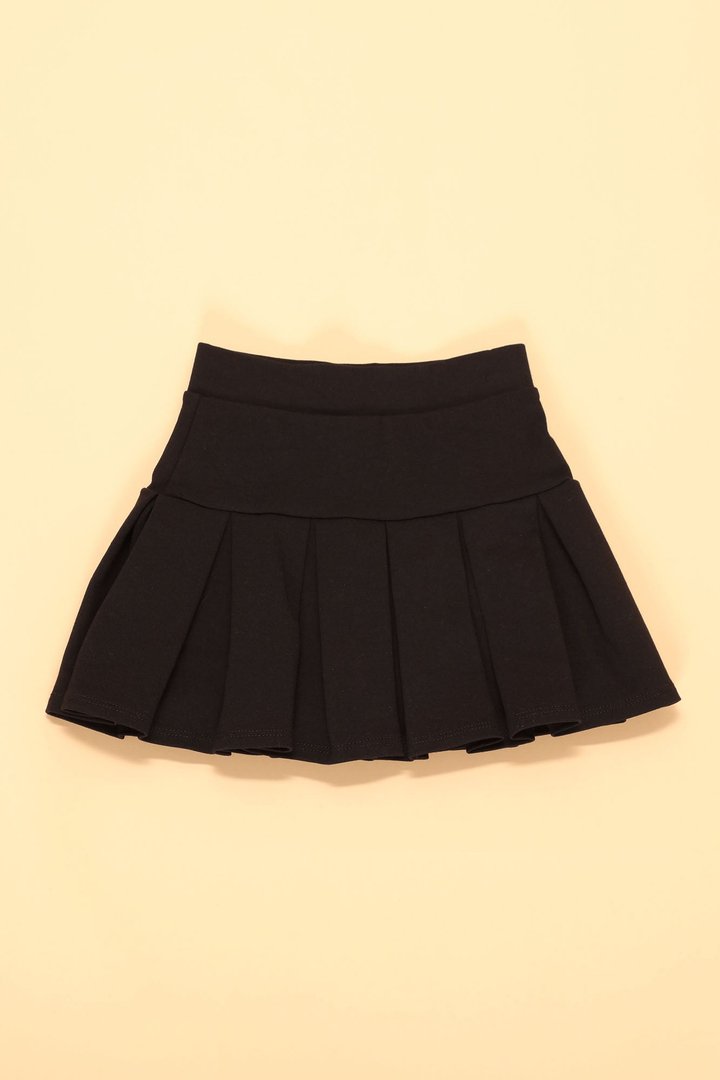 Mini Good Girl Pleated Skirt - Black