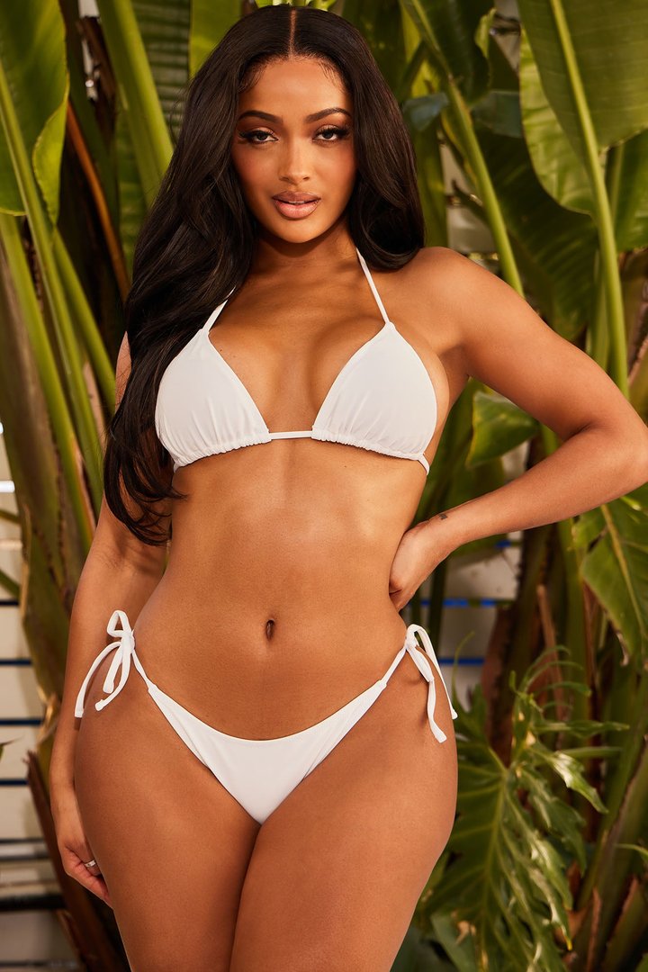 An Average Beach Day 2 Piece Bikini - White