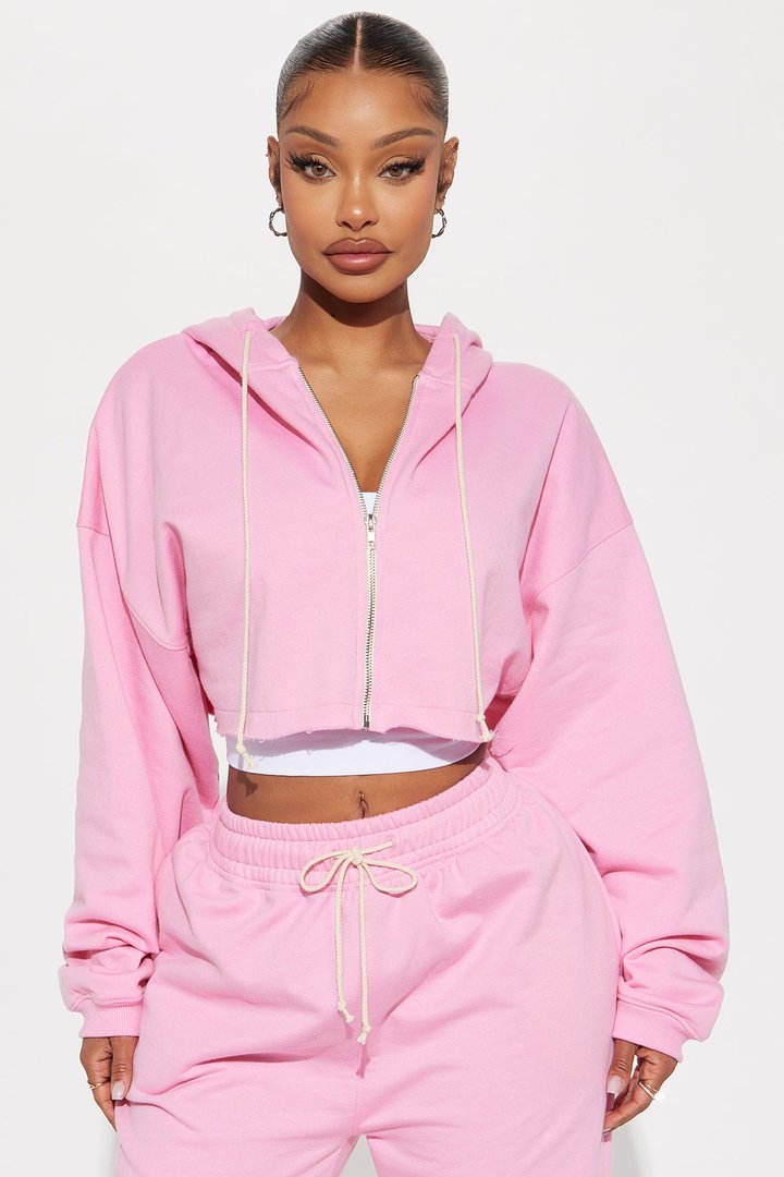 On The Way Sweatpant Set - Pink