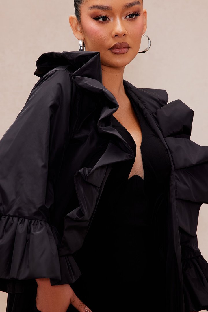 Ramona Taffeta Jacket - Black
