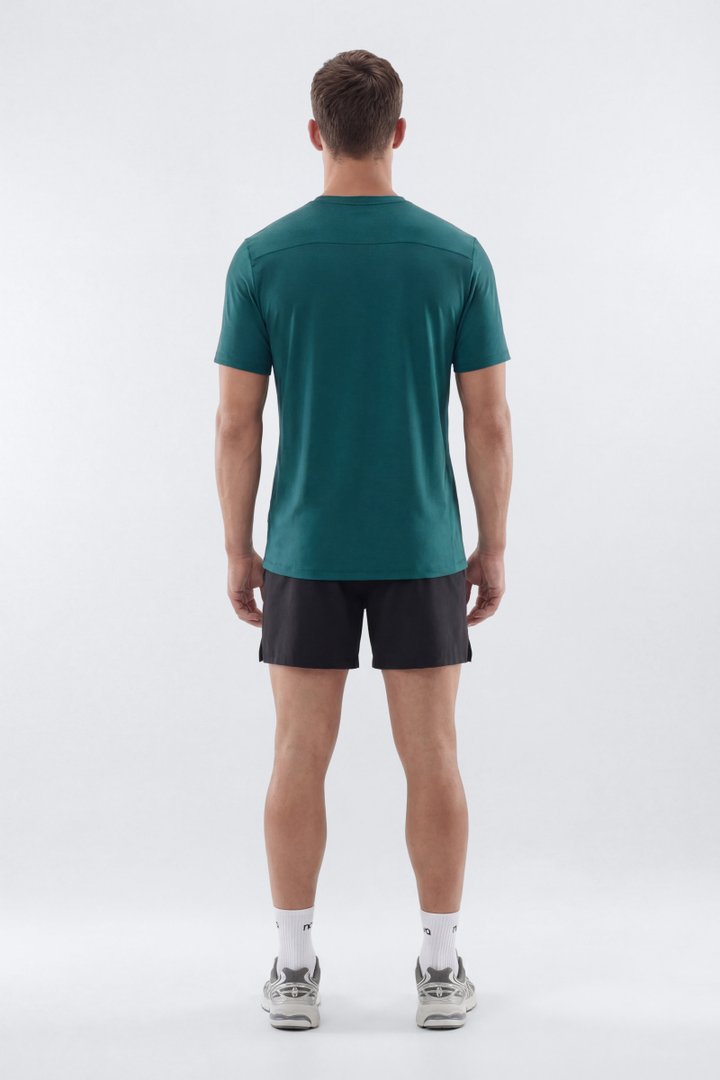 HexTech™ Crew Neck Active Top - Hunter Green