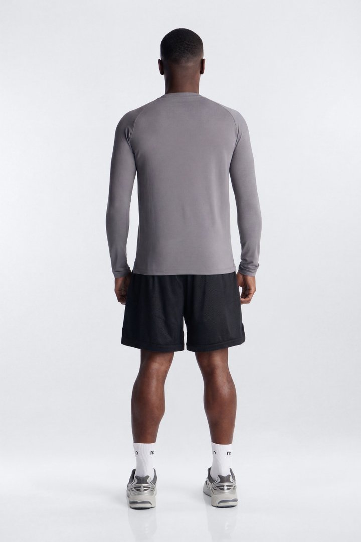HexTech™ Long Sleeve Active Top - Grey