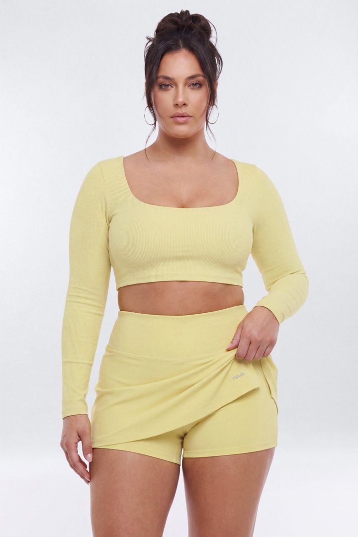 AirSculpt™ Mid Rise Mini Skort - Yellow