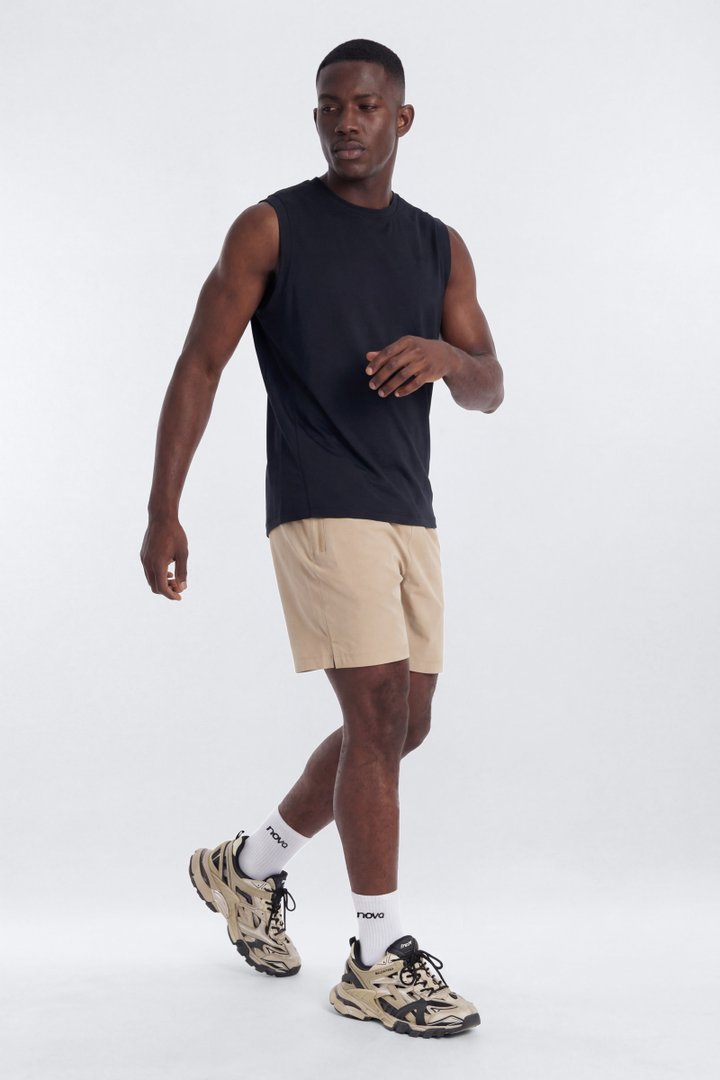 ActiveNylon™ 7″ Pocket Shorts - Taupe