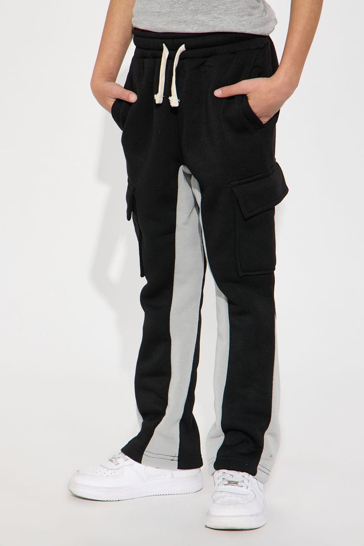 Mini Show A Little Cargo Flare Pant - Charcoal