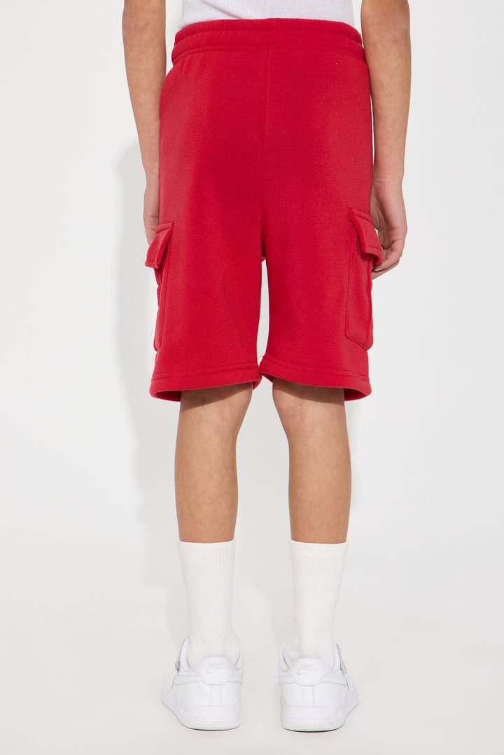 Mini Fly Vibes Cargo Short - Red