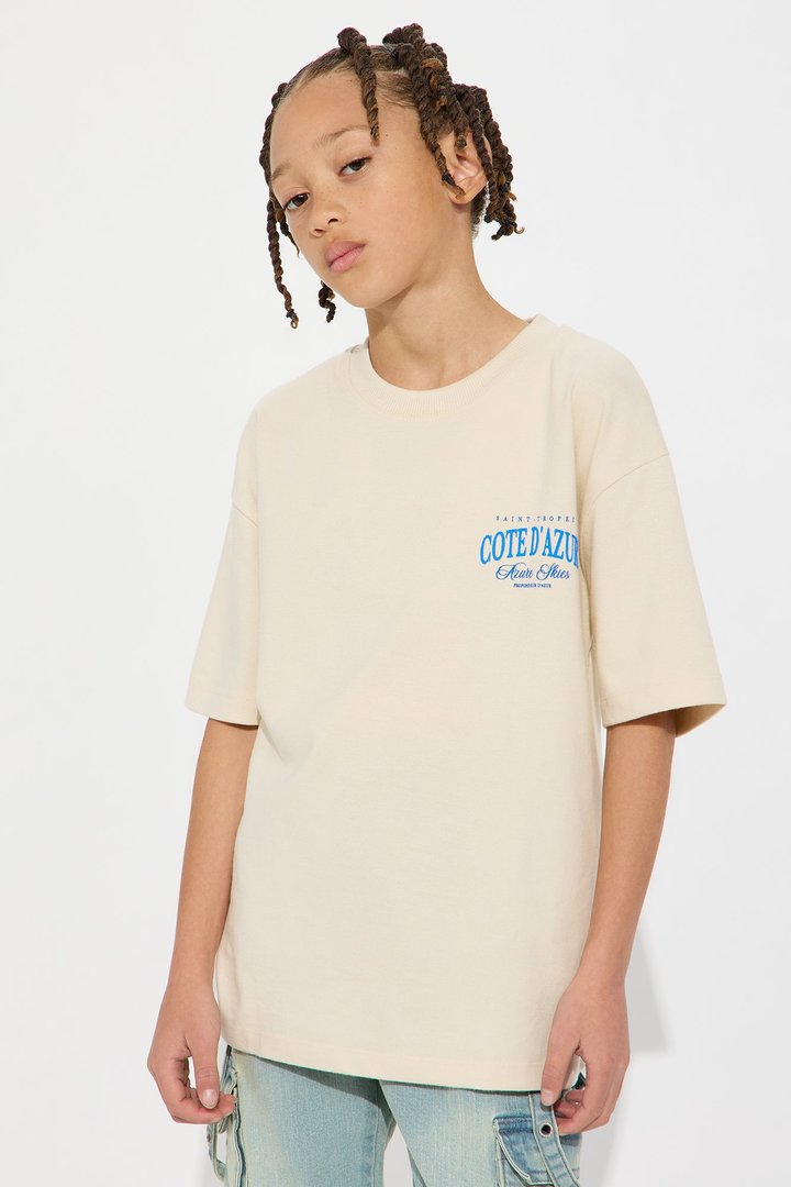 Mini Azure Skies Tee - Sand