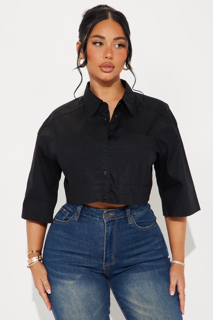 Busy Weekends Poplin Shirt - Black