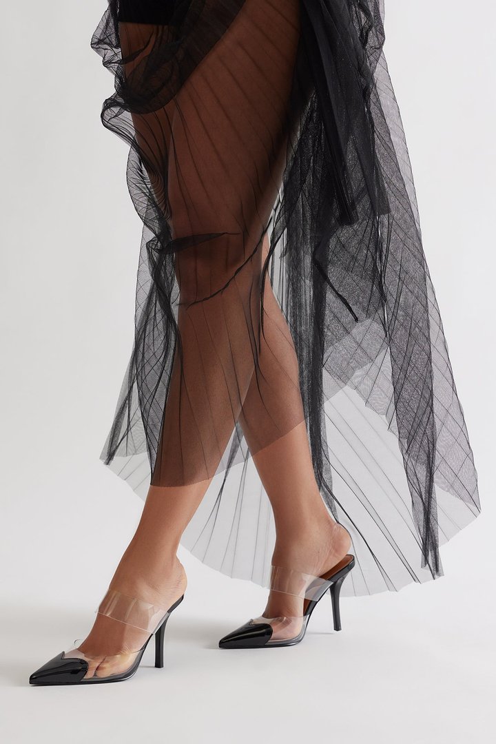 Canice Clear Heart Pumps - Black