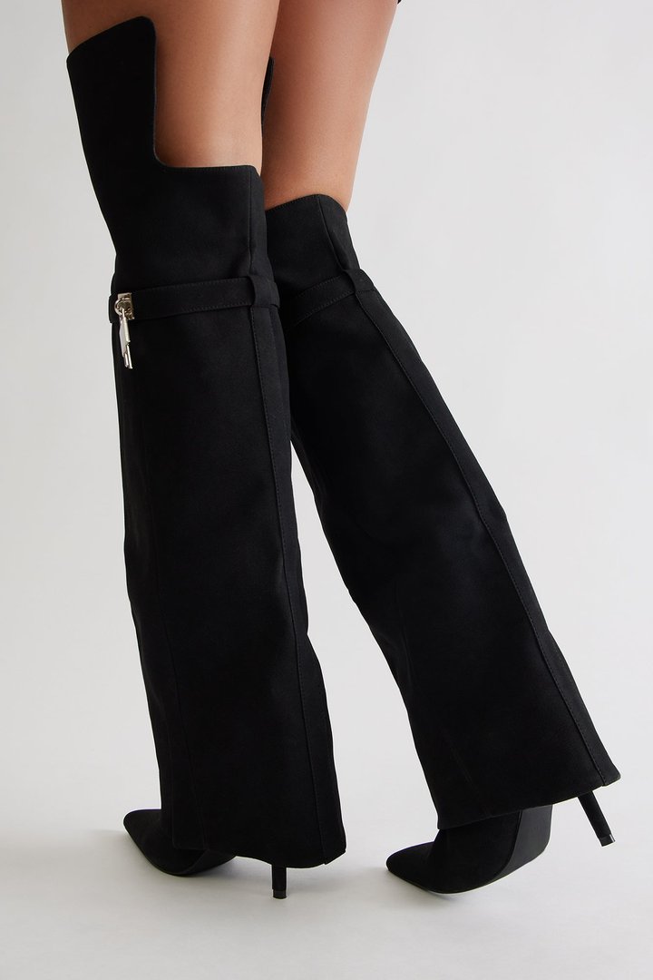 High Standards Overlay Boots - Black