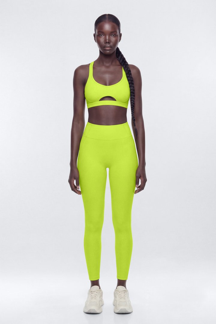 AirSculpt™ 25″ High Rise Legging - Chartreuse