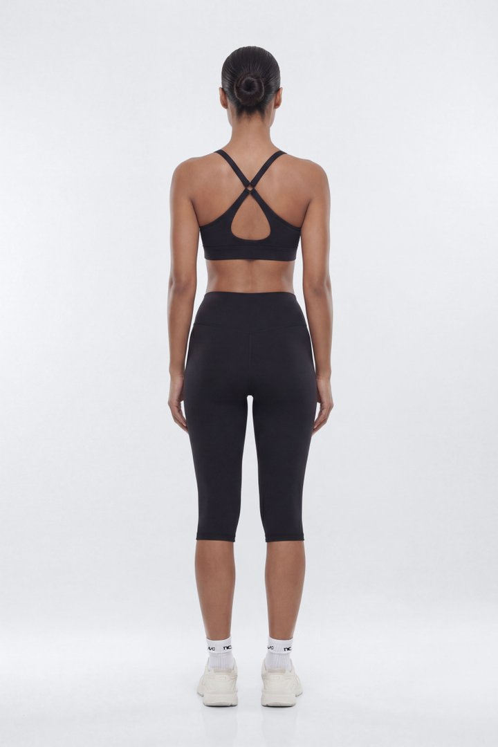 ButterSoft X Back Sports Bra - Black