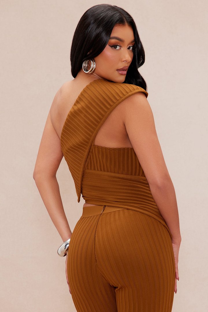Nelly Bandage Top - Cognac
