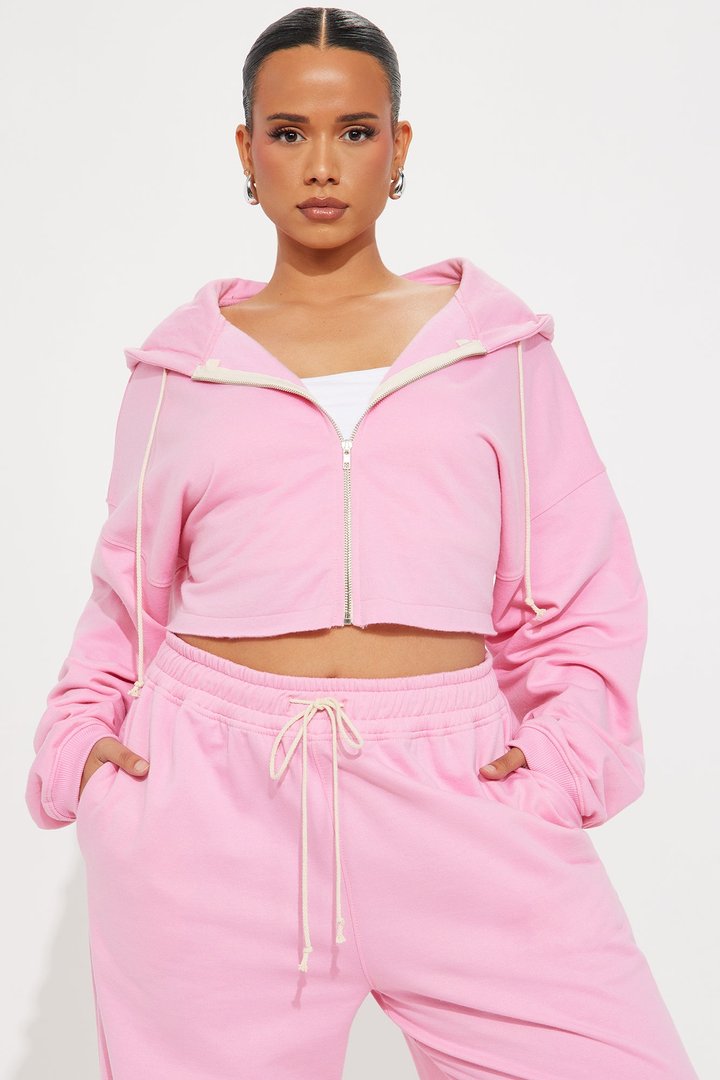 On The Way Sweatpant Set - Pink