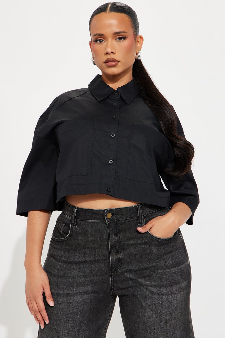 Busy Weekends Poplin Shirt - Black