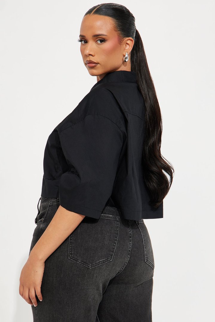 Busy Weekends Poplin Shirt - Black